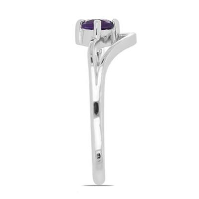 BUY STERLING SILVER NATURAL AFRICAN AMETHYST GEMSTONE RING